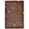 Couristan Vinyasa 3 X 5 Iron Gate Choco1ate Area Rugs