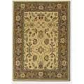 Couristan Woven Treasures 8 X 12 Antique Oushak Ivory Mocha Area Rugs