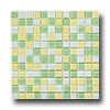 Crossville Glass Blox Blend Mosaic 1 X 1 Moonbeam/lemon Zest/lime Shimmer Tile & Stone