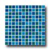 Crossville Glass Blox Blend Mosaic 1 X 1 Mermaid/vivid Teal/sapphire Tile & Stone