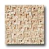 Crossville Labyrinth Divide Mosaic White Travertine/timber Tile & Stone