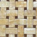 Diamond Tehf Glass Marble Series Basketweave Honey/timber Dot Tile & Stone