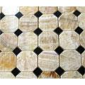 Diamond Tech Glass Marble Series Octagon Mosaic Honey Onyx/black Variegate Tile & Stone