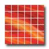 Diamond Tech Glass Stained Glass Mosaic Bright Red Opalescent Tile & Stone