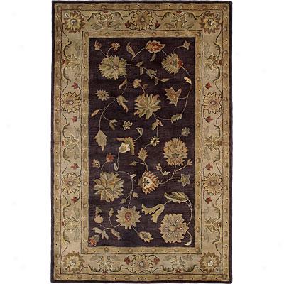 Dynamic Rugs Charisma 5 X 8 Eggplant Ivory Region Rugs