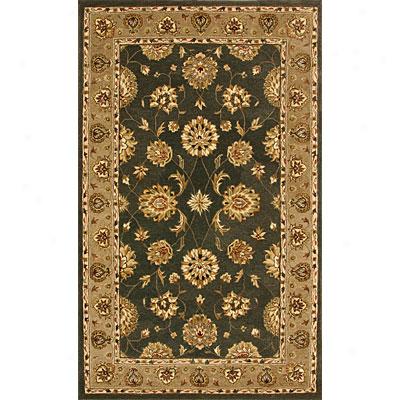 Dyhamic Rugs Jewel 4 X 6 Green Dk-linen Area Rugs