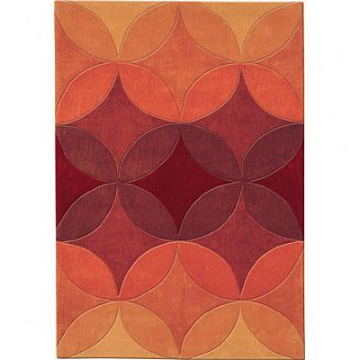 Dynamic Rugs Mystiqie 5 X 8 Cayenne Area Rugs