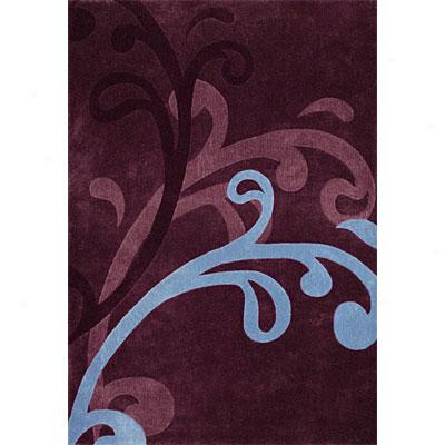 Dynamic Rugs Mystique 5 X 8 Wine Area Rugs