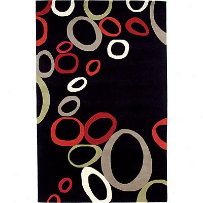 Dynamic Ruge Nokita 7 X 10 Black Area Rugs