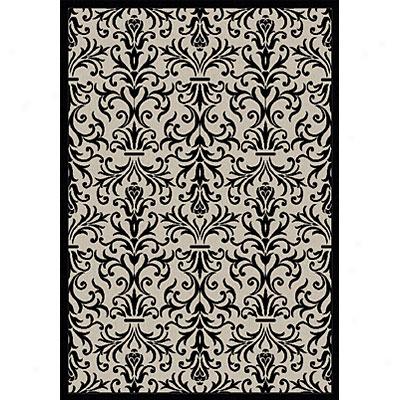 Dynamic Rugs Piazza 5 X 8 Sand Black Area Rugs