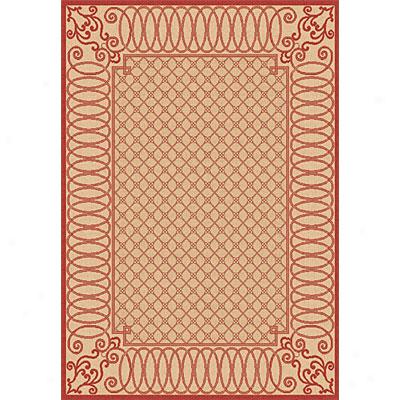 Dynamic Rugs Piaazza 5 X 8 Beige Red Area Rugs