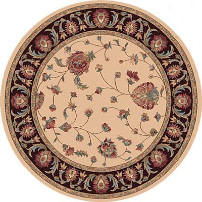 Dynamic Rugs Radiance 5 Round Creme Superficial contents Rugs