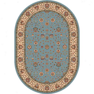 Dynamic Rugs Radiance 7 X 10 Oval Blue Area Rugs