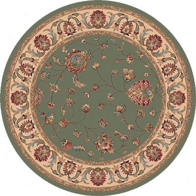 Dynamic Rugs Radiance 8 Ft Round Olive Area Rugs