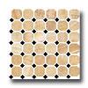 Florkda Tile Pierta Art Mowaics Octagon Polished Honey Onyx/black Tile & Sone