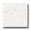 Florida Tile Pierta Art Mosaics Hexagon Honed White Statuary Tile & Stone