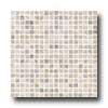 Florida Tile Pietra Art Polished Travertine Mosaic Mosaic Argento Tile & Stone