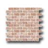 Florida Tile Pietra Art Travertine Brick Mosaic 2 X 4 Rojo Tile & Stone