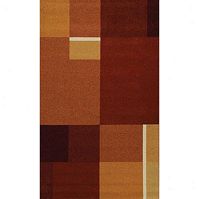 Foreign Accenfs Bistro Loft 5 X 8 Bistro Brown Region Rugs