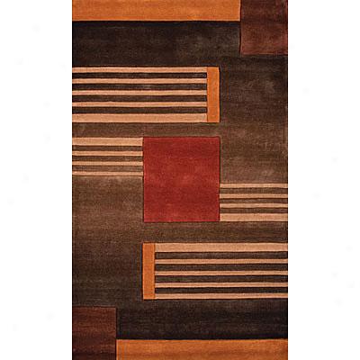 Foreign Accents Festival Blocke 4 X 6 Brown Area Rugs