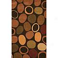 Foreign Accents Festival Dots 3 X 8 Runner Brown Area Rugs