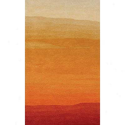 Foreign Accnts Festival Multi Colored 4 X 6 Orange Area Rugs