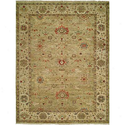 Harounian Rugs International Newburry 4 X 6 Light Green/ivory Area Rugs