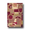 Hellenic Rug Imports, Inc. Torino 4 X 6 Conceptual Burgundy Area Rugs