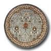 Hellenic Rug Imports, Inc. Wonders Of The World 8 Round Tree Of Life Ice Blue Area Rugs