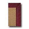 Hellenic Rug Imports, Inc. Athena Sisal 8 X 11 Red Faux Leather Area Rugs