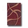 Hellenic Rug Imports, Inc. Torino 5 X 8 Waves Burgundy Area Rugs