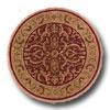 Hellenic Rug Imports, Inc. Wonders Of The World 8 Round Shehran Burgundy Area Rugs