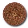 Hellenic Rug Imports, Inc. Wonders O The World 8 Round Panel Coral Area Rugs