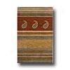 Hellenic Rug Imports, Inc. Palermo 5 X 8 Paisley Stripe Rust Area Ruggs