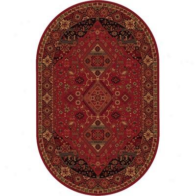 Home Dynamix Monaco 6 X 10 Oval Red-oval 2103 Area Rugs