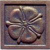 Interceramic Metal Impressions Roman Flowers 4 X 4 Deco B Roman Flowers Deco B Tile & Adamant