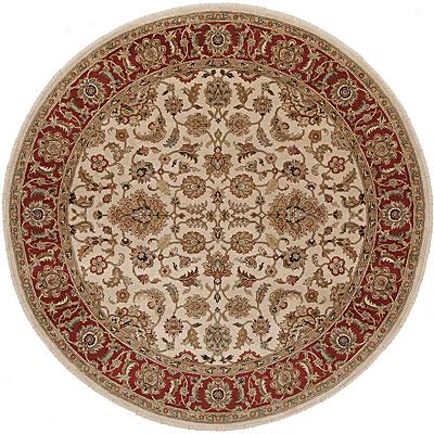 Jaipur Rugs Inc. Atlantis 10 Rouns Taj Dark Ivo5y/red Area Rugs