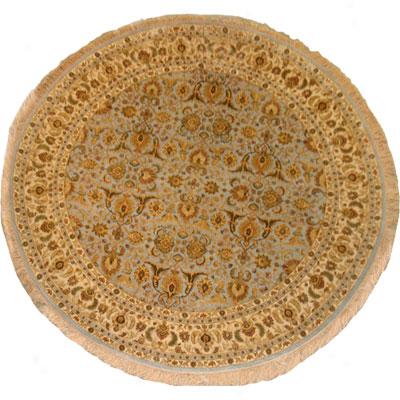 Jaipur Rugs Inc. Aurora 8 Round Celeste Medium Blue/soft Gold Area Rugs