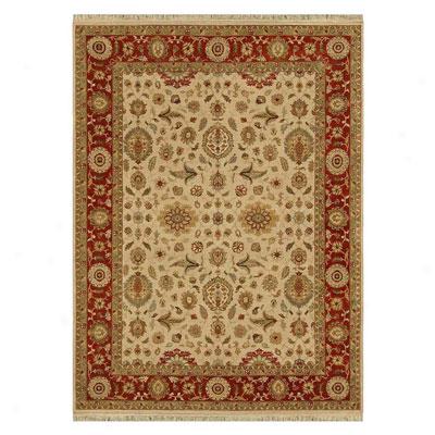 Jaipur Rugs Inc. Biscayne 8 X 10 Sheryn Dark Ivory/red Ochre Area Rugs