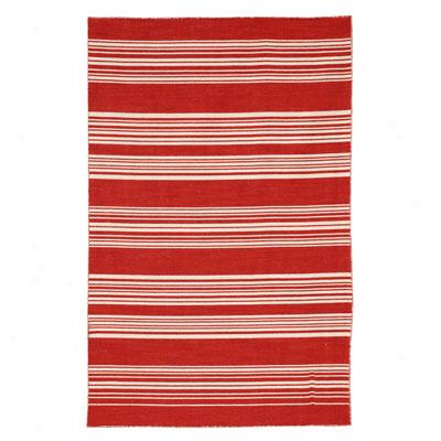 Jaipur Rugs Inc. Coastal Living Dhurries 8 X 10 Sanibel Mars Red/mars Red Area Rugs