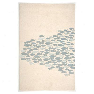 Jaipur Rugs Inc. Coastal Living Hand-gufted 5 X 8 Schooled White/white Area Rugs