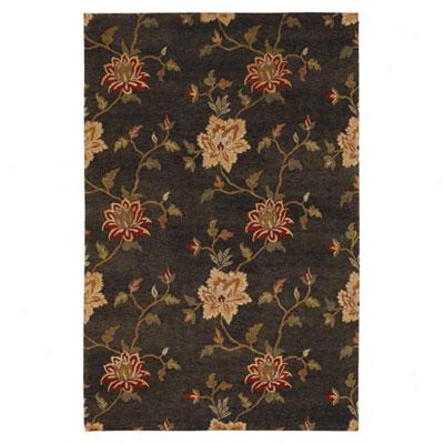 Jaipur Rugs Inc. J2 4 X 6 Frangi Deep Charcoal/bronze Green Area Rugs