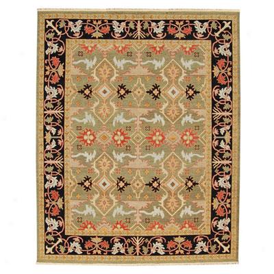 Jaipur Rugs Inc. Jaimak 4 X 6 Alanya Deep Green/ebonu Area Rugs