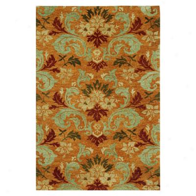 Jaipur Rugs Inc. Lotus 8 X 11 Surangi Pumpkin/grape Green Area Rugs