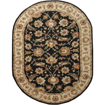 Jaipur Rugs Inc. Mythos 6 X 9 Oval Selene Ebony/snad Area Rugs