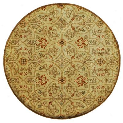 Jaipur Rugs Inc. Poeme 8 Round Calais Soft Gold/soft Gold Area Rugs