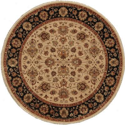 Jaipur Rugs Inc. Presidential 8 Round Cazselberry Beige/ebony Area Rugs