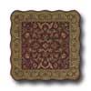 Kaleen Mystical Garden 10 X 10 Scalloped Square Williamsburg Garden Red Area Rugs