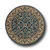 Kaleen Mystical Garden 6 Round Williamsburg Garden Blue Area Rugs