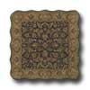 Kaleen Mystical Garden 6 X 6 Scalloped Square Williamsburg Garden Chocolate Area Rugs